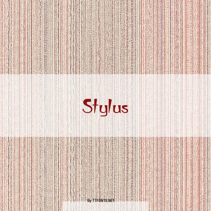 Stylus example