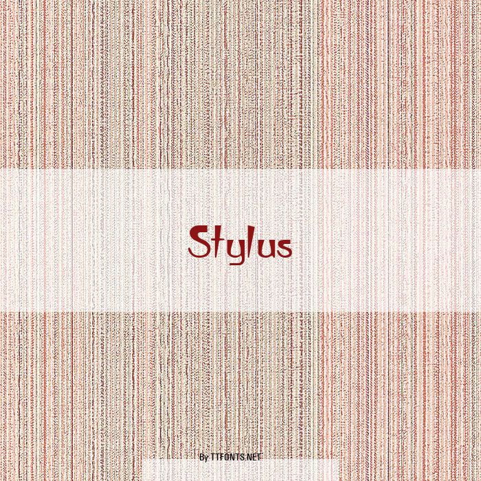 Stylus example