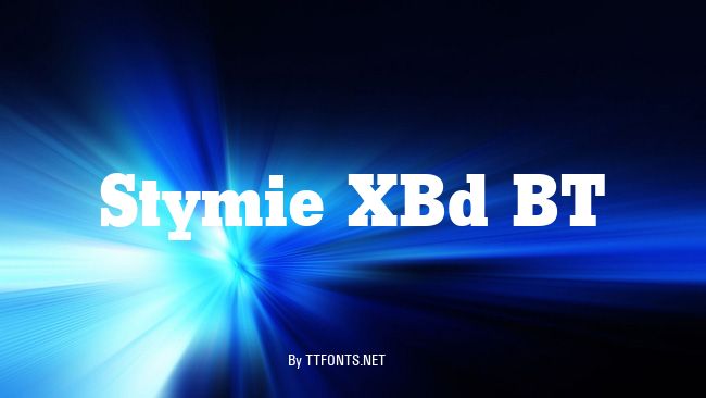 Stymie XBd BT example