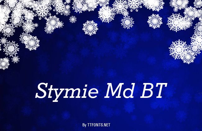 Stymie Md BT example