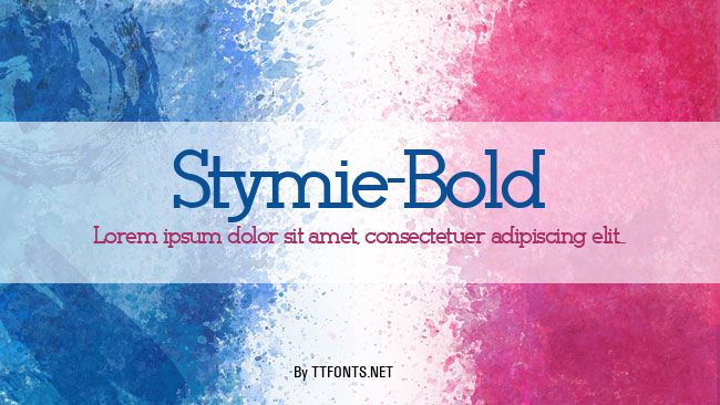 Stymie-Bold example