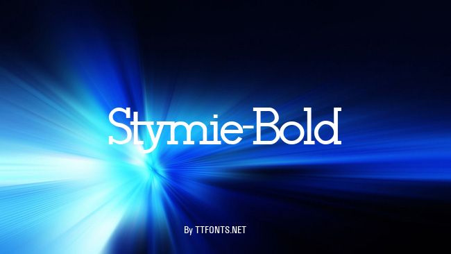 Stymie-Bold example