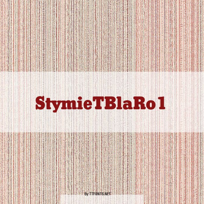 StymieTBlaRo1 example