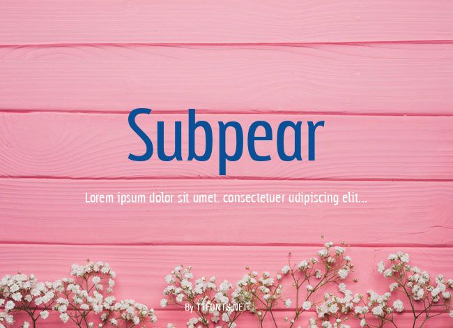 Subpear example