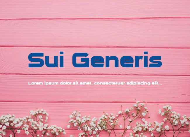 Sui Generis example