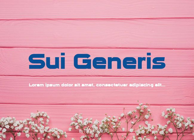 Sui Generis example