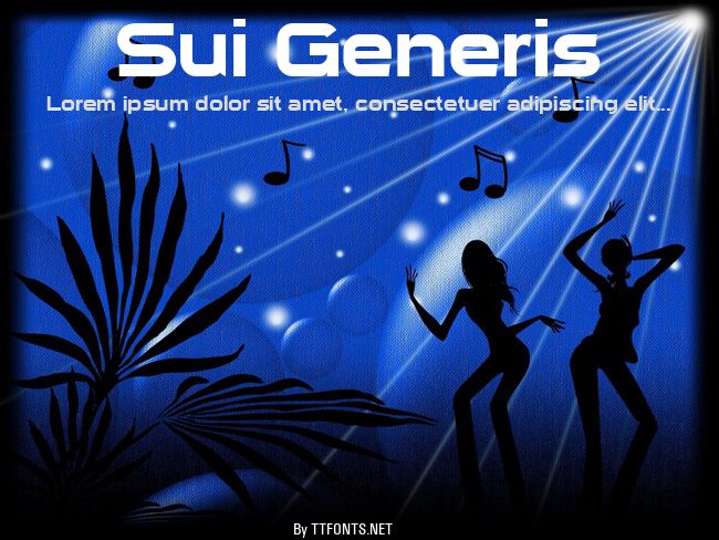 Sui Generis example