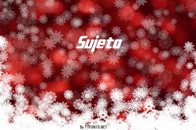 Sujeta example