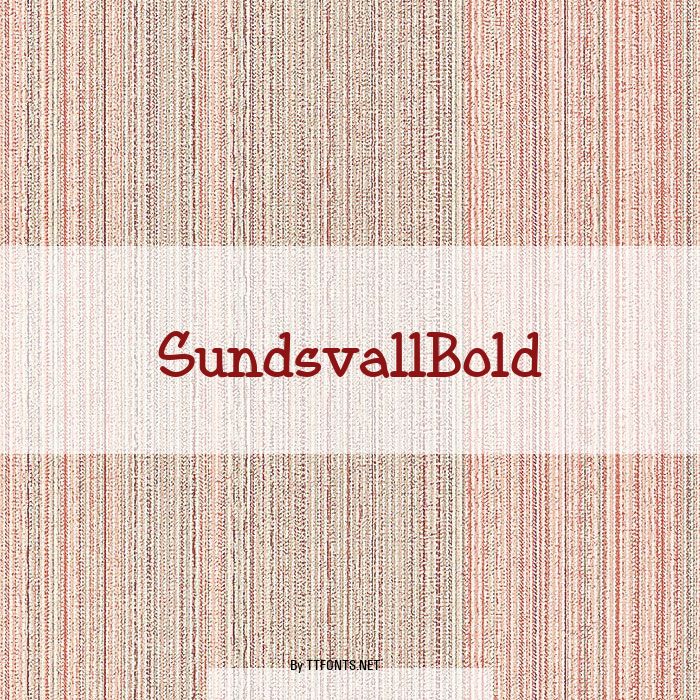 SundsvallBold example