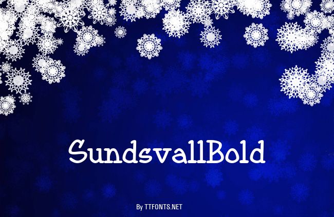 SundsvallBold example