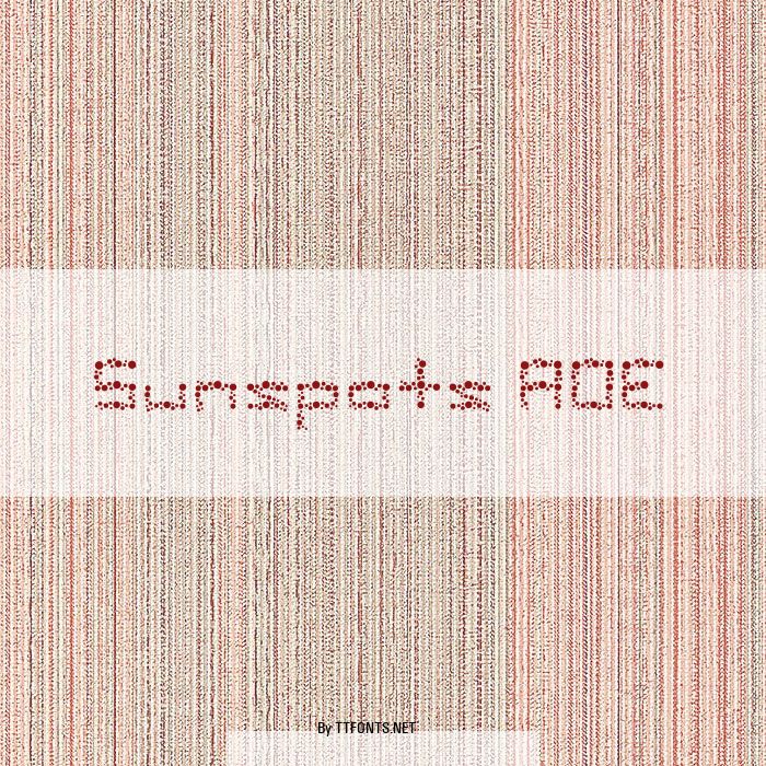 Sunspots AOE example