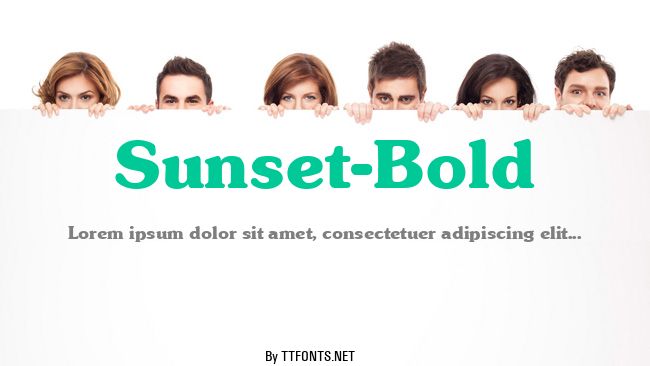 Sunset-Bold example