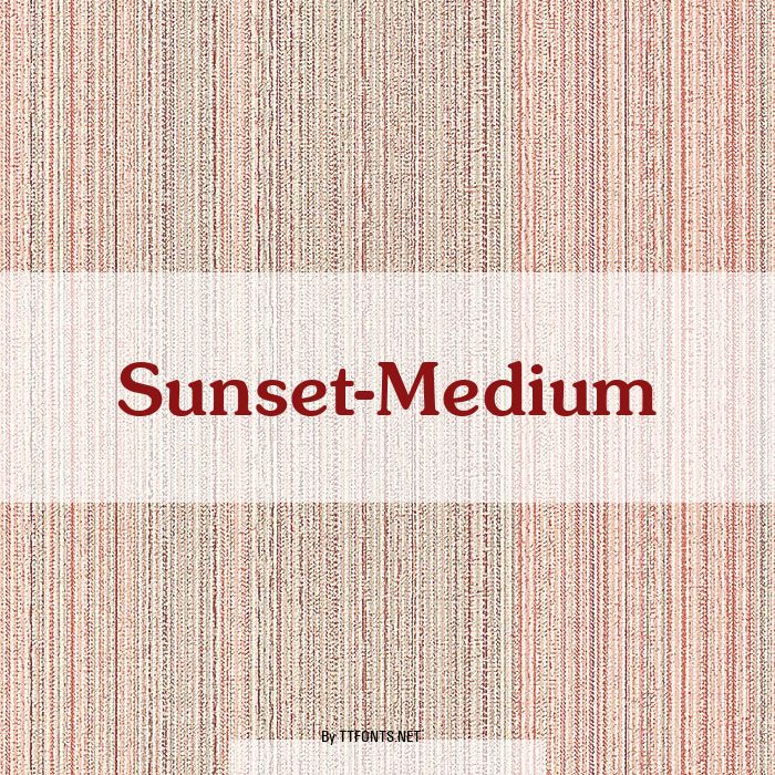 Sunset-Medium example