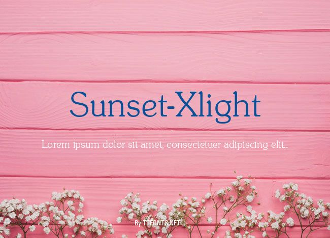 Sunset-Xlight example