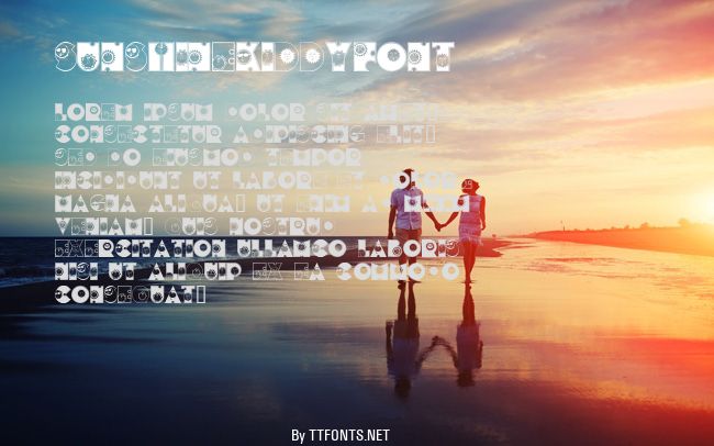 SunshineKiddyFont example