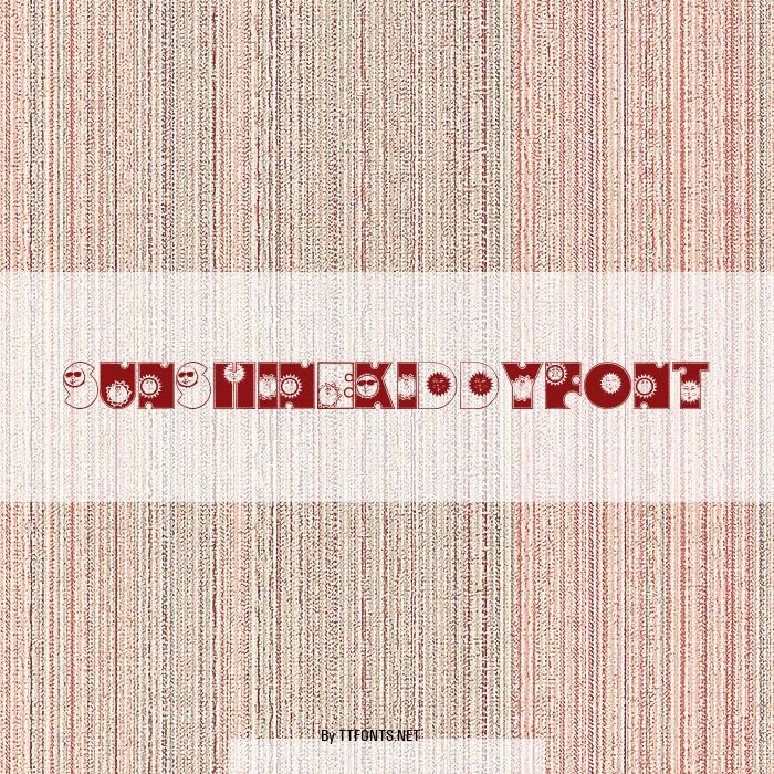 SunshineKiddyFont example