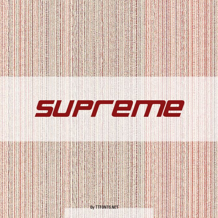 Supreme example