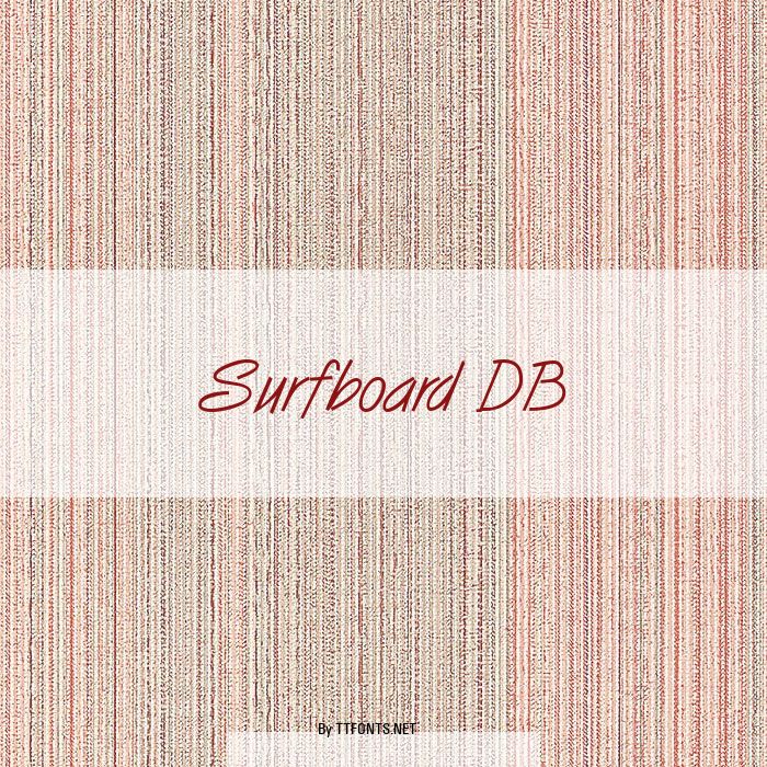 Surfboard DB example