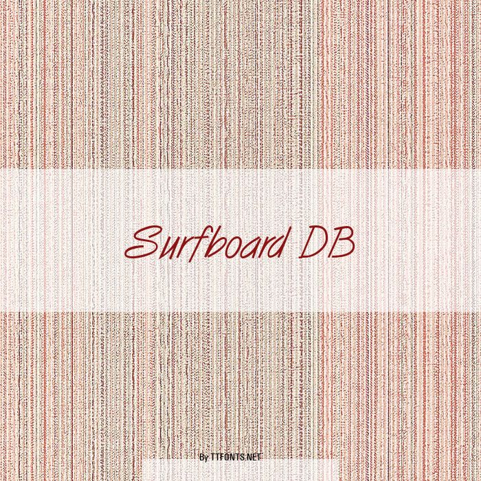 Surfboard DB example