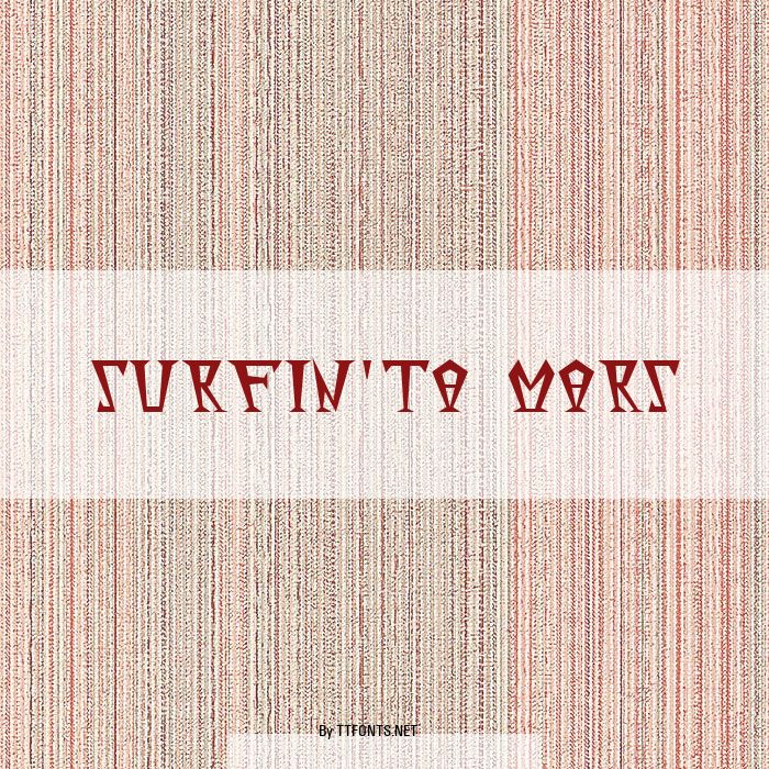 Surfin'ta Mars example