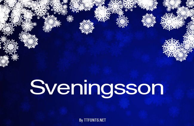 Sveningsson example