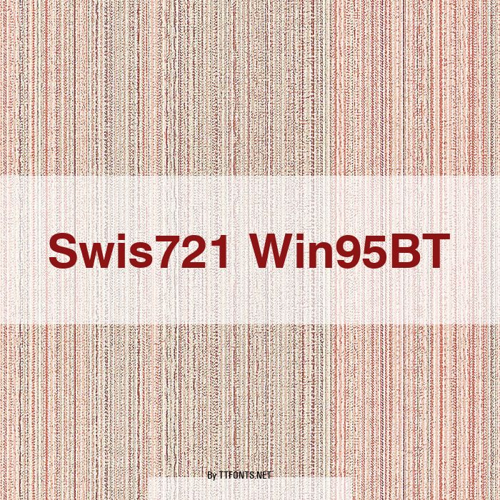 Swis721 Win95BT example