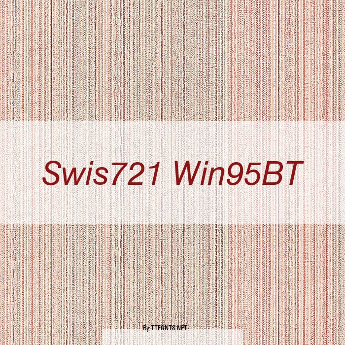 Swis721 Win95BT example
