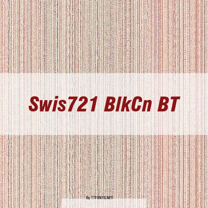 Swis721 BlkCn BT example