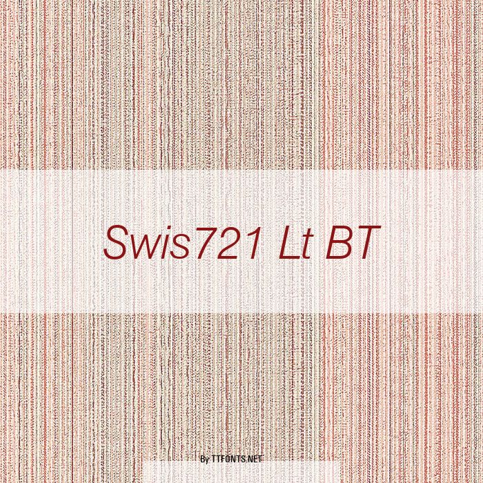 Swis721 Lt BT example