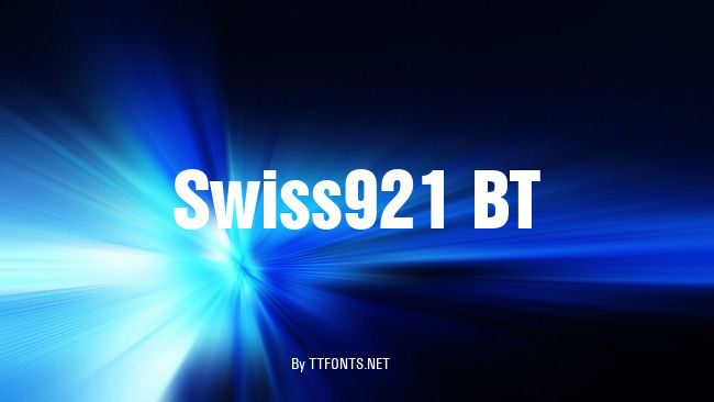 Swiss921 BT example