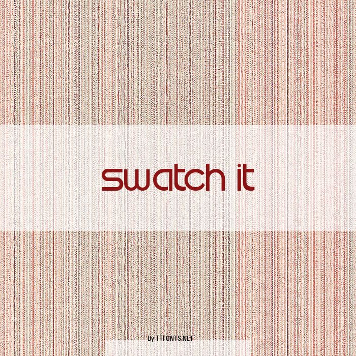 Swatch it example