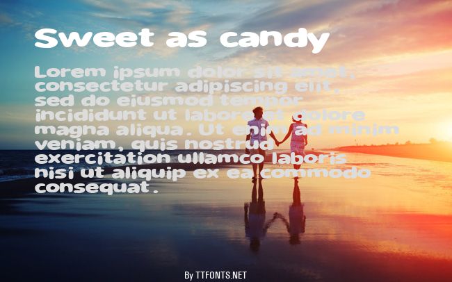 Sweet as candy example
