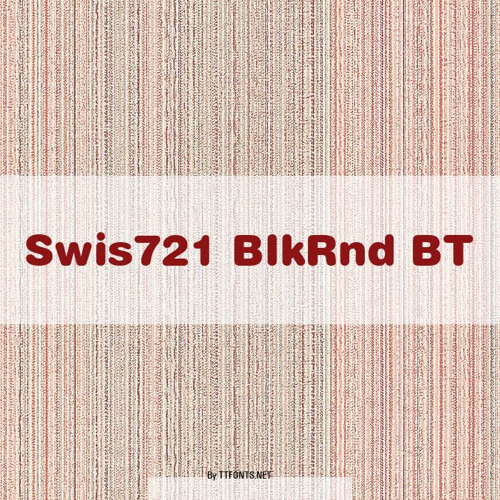 Swis721 BlkRnd BT example