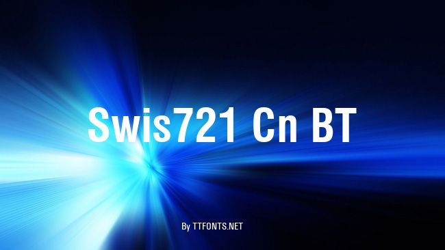 Swis721 Cn BT example