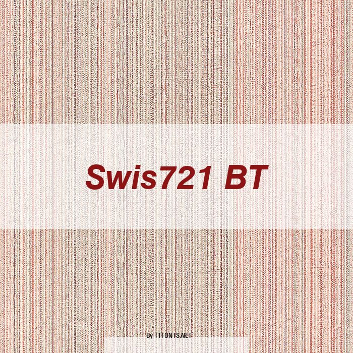 Swis721 BT example