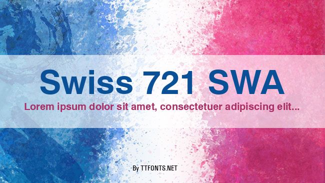 Swiss 721 SWA example