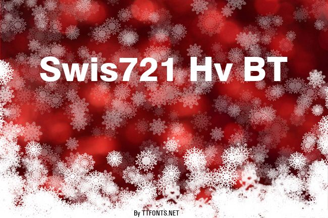 Swis721 Hv BT example