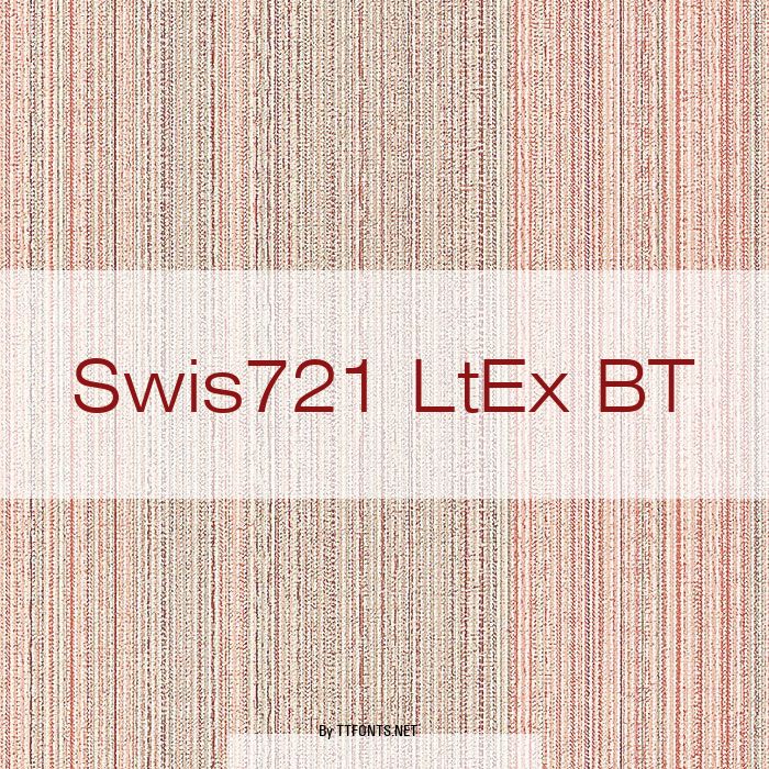 Swis721 LtEx BT example