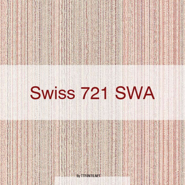 Swiss 721 SWA example
