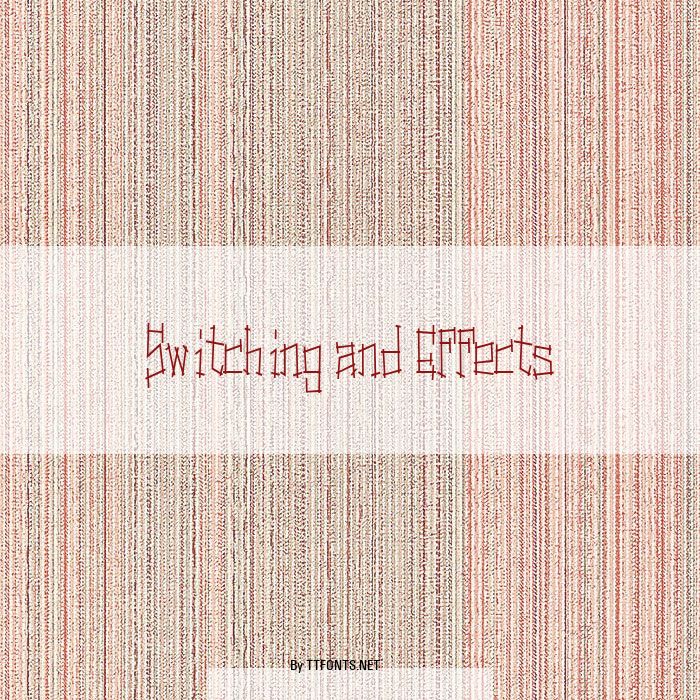 Switching and Effects example