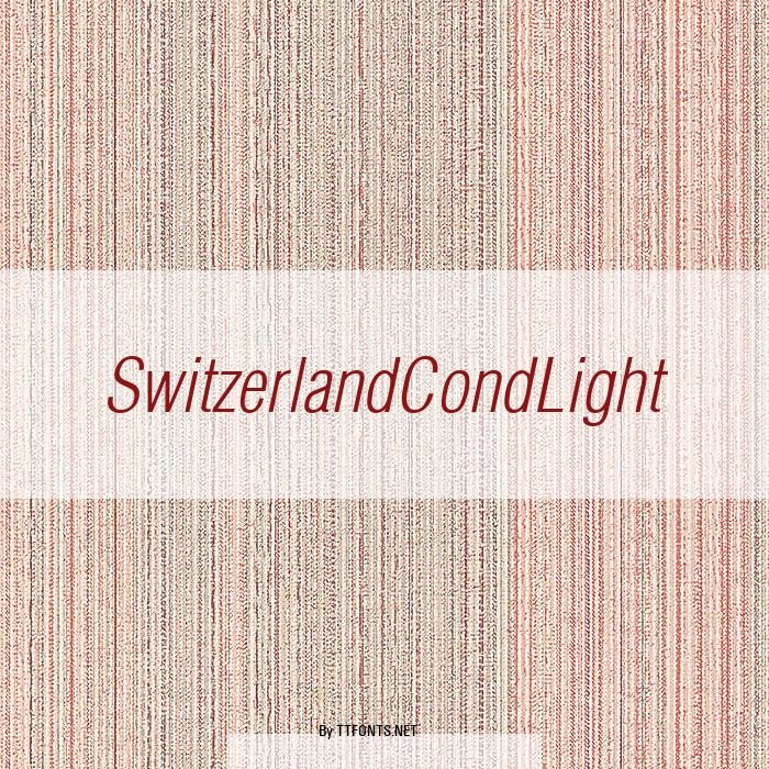 SwitzerlandCondLight example