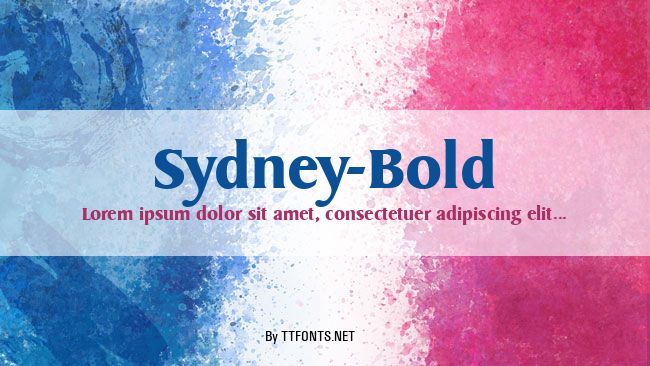 Sydney-Bold example