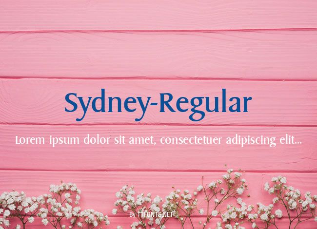 Sydney-Regular example
