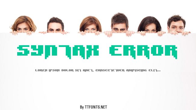 Syntax Error example