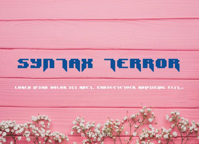 Syntax Terror example