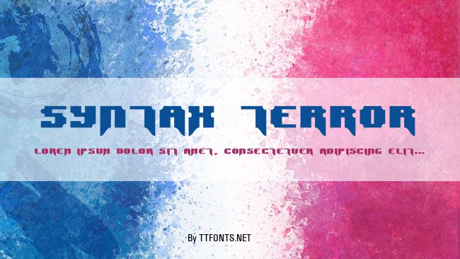 Syntax Terror example