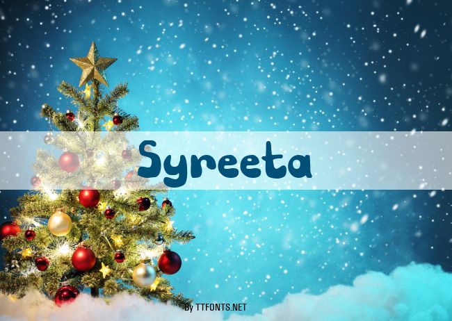 Syreeta example
