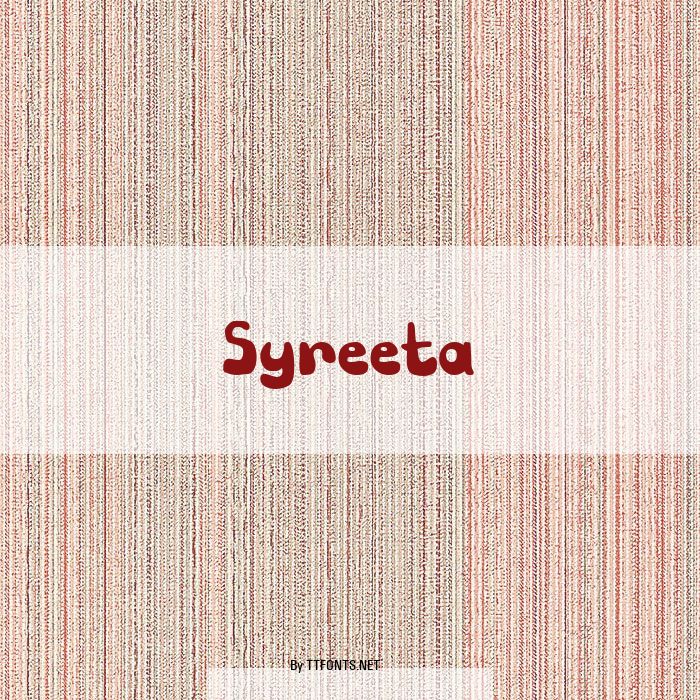 Syreeta example