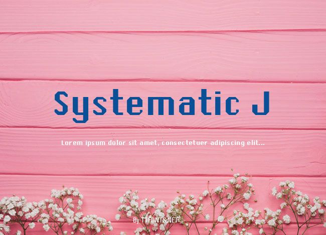 Systematic J example