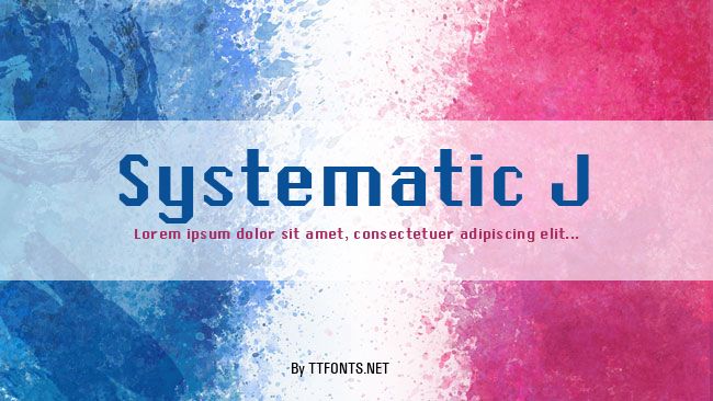 Systematic J example